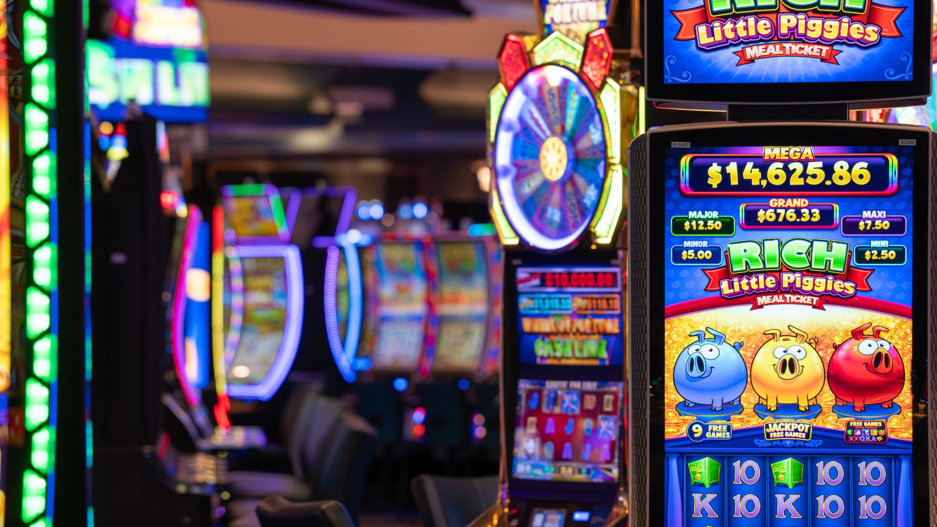 A Row Of Arcade Games
